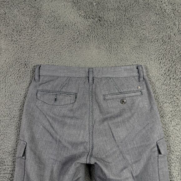 Armani Exchange Pants Mens 30x30 Gray Cargo Pants Slim Fit Wool Blend Designer - Picture 7 of 15